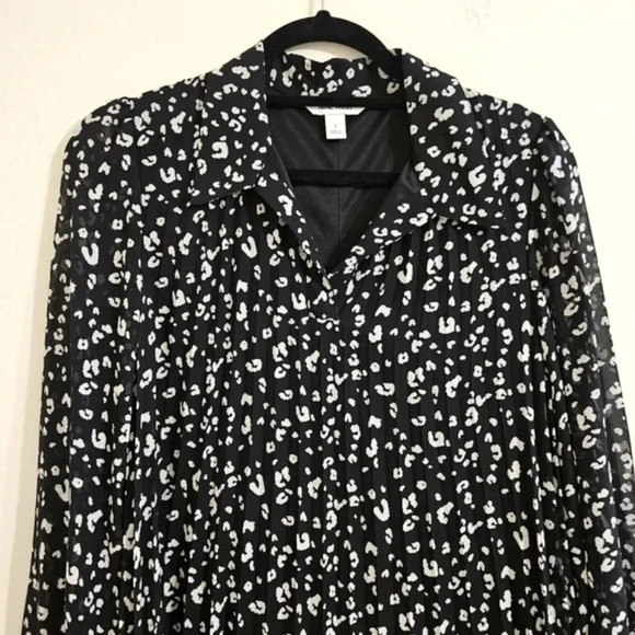 Nine West Pleated Georgette Dress - Picture 4 of 5